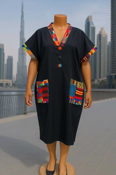 Robe élégante en wax