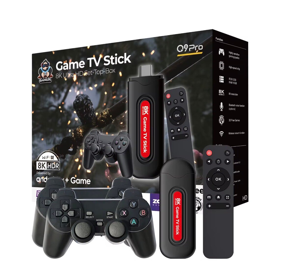 Clé TV 8K HDR Android + Jeux