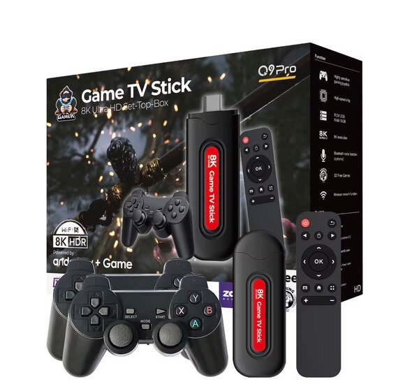 Clé TV 8K HDR Android + Jeux