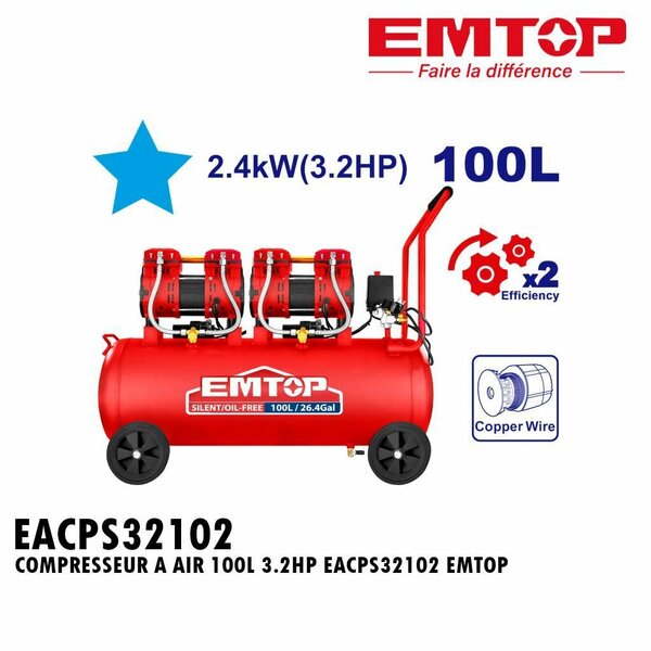 Compresseur à Air 100L 3.2HP