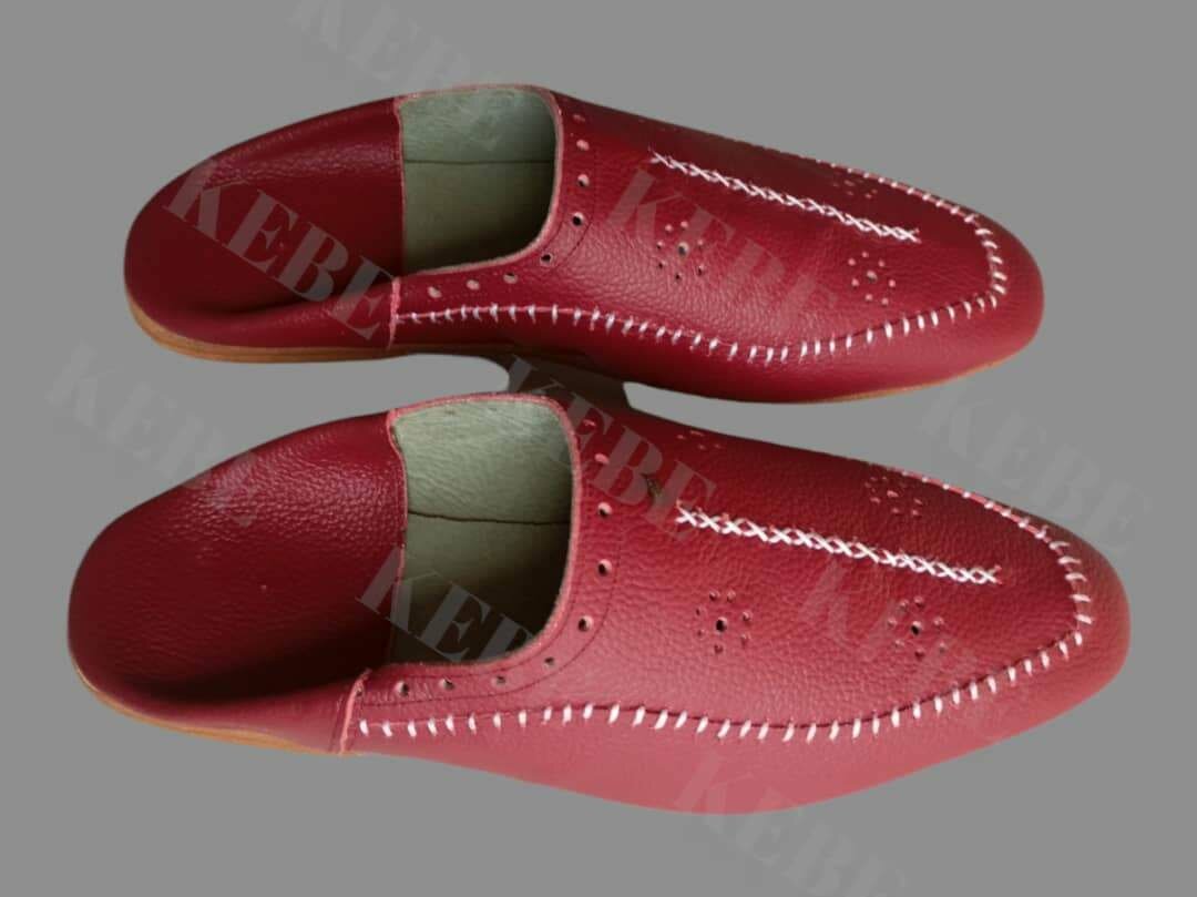Babouche en cuir