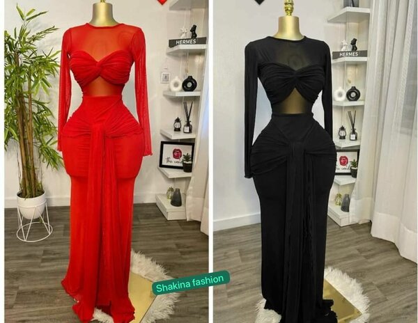 Robe de soirée élégante en maille