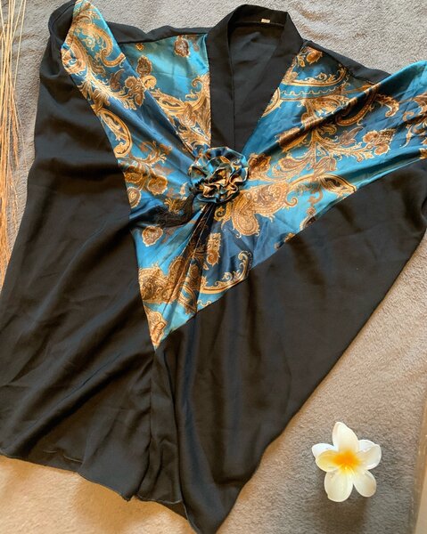 Boubou petite fille avec foulard