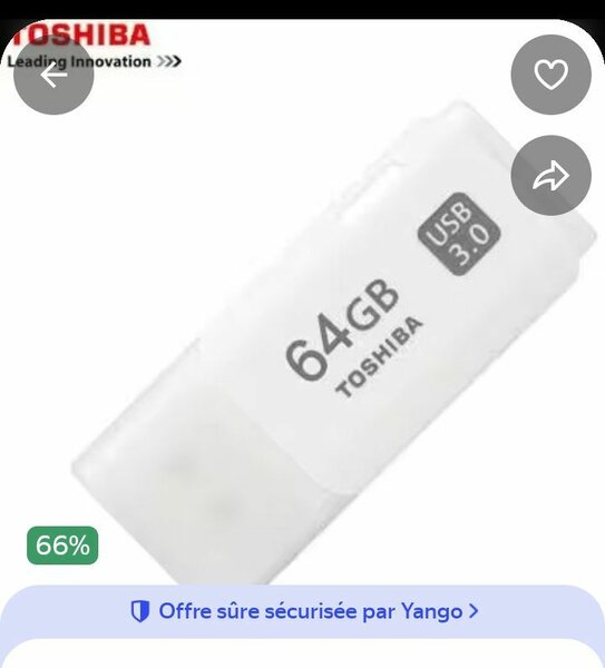 Clé USB 64GB Toshiba USB 3.0