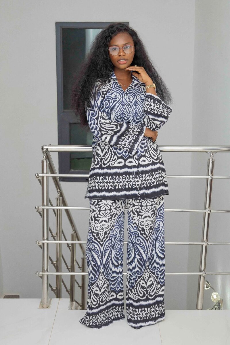 Pyjama femme imprimé bohème