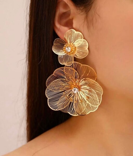 Earrings available in gold