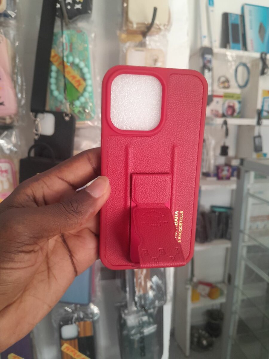 Coque en cuir rouge pour 13pro