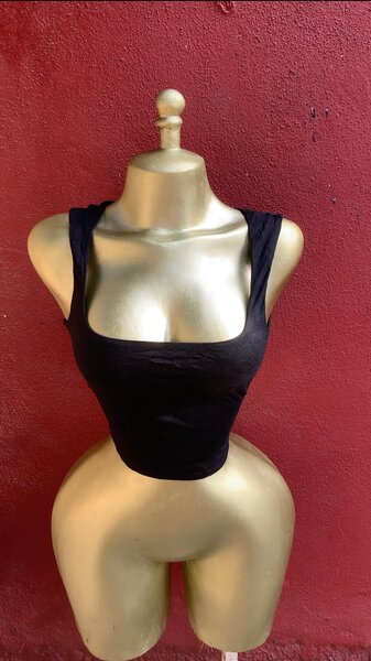 Body noir femme sans couture