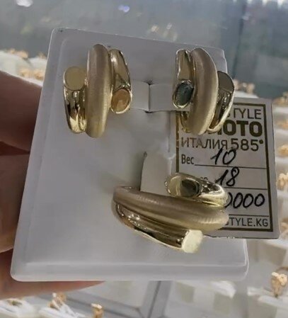 Золотые серьги