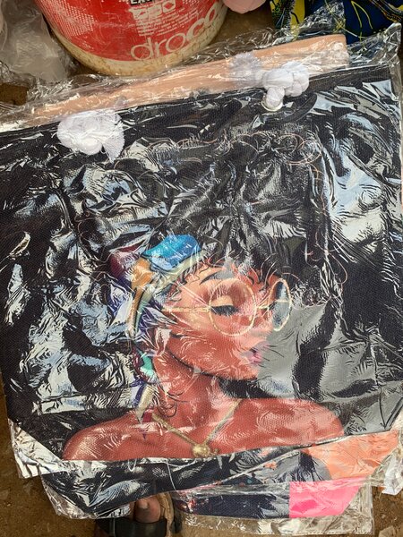 Sac Tissu Imprimé Artistique