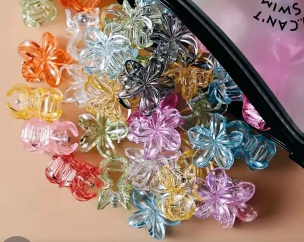 Flower Hair Clips Set