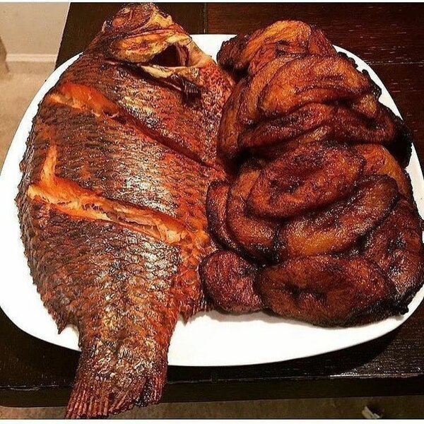 POISSON CARPE FRIT + ALLOCO