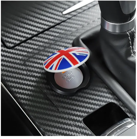 Universal Car Engine Start Stop Button Ring Circle Cover Car Decoration Car