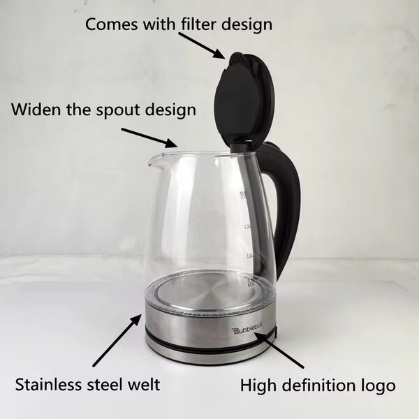 RAF 2L Glass Kettle