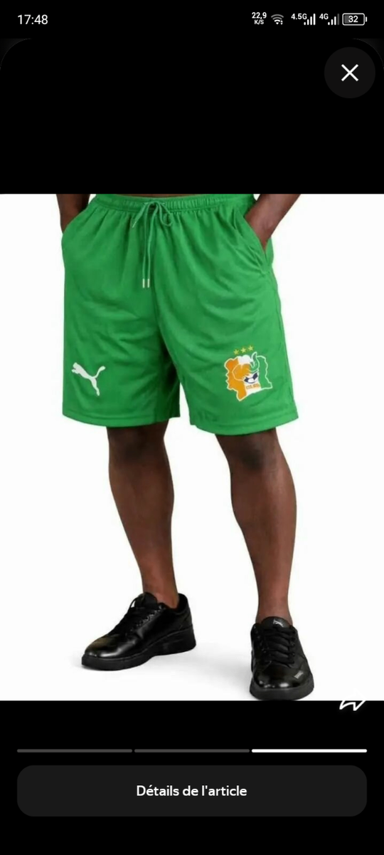 Shorts Puma Équipe Côte d'Ivoire