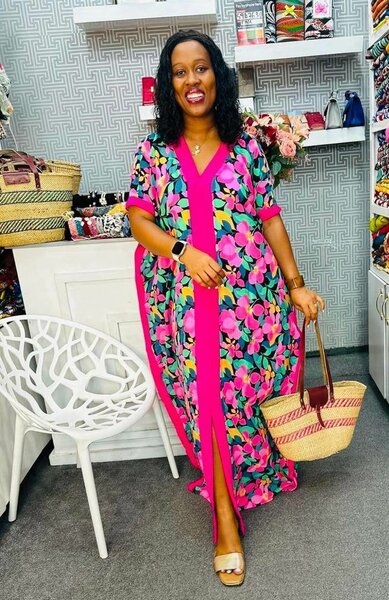 Robe fleurie colorée