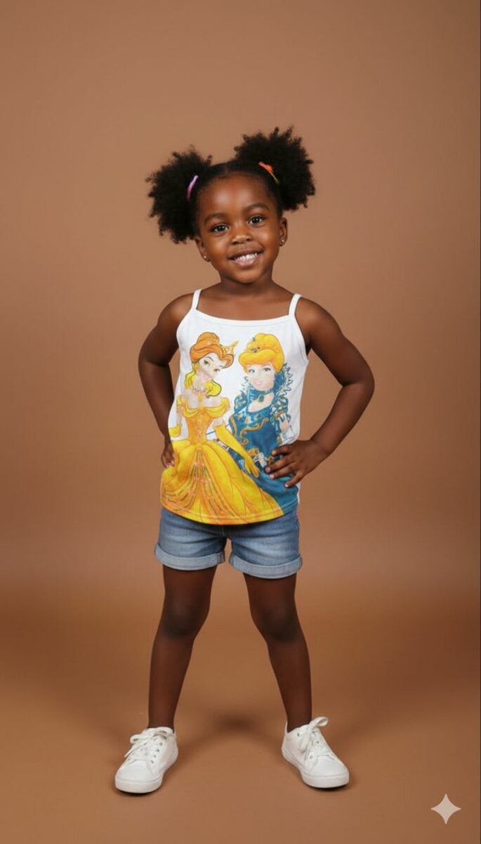 3 Débardeurs  Princesses 3-15a