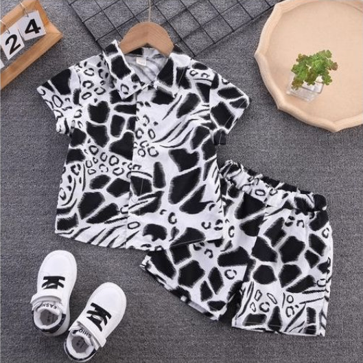 FASHION KID BOY SUMMER FASHION SHORT SLEEVE PANTS