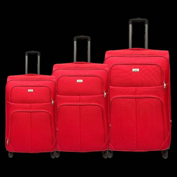 Lot de 3 Valises en tissus solide pour voyages et affaires 