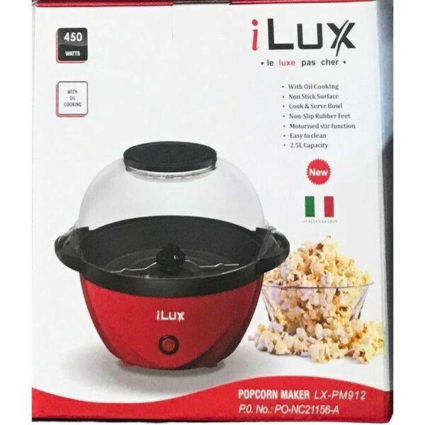 Ilux Machine À Pop-corn LX-PM912 - 450W-