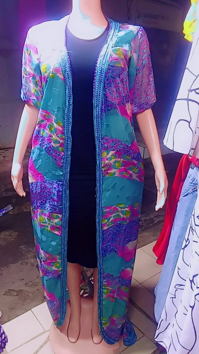 Robe longue colorée bohème