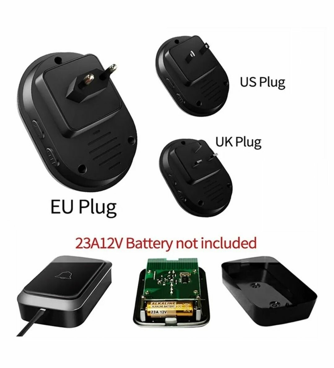 300m Range Wireless Remote Doorbell 58 Tune Songs