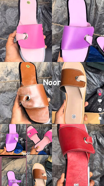 Claquettes colorées tendance