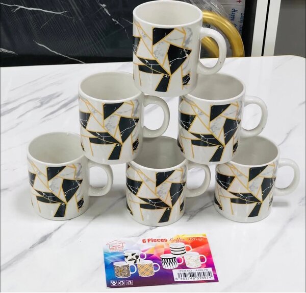 Tasses Géométriques 6 Pièces