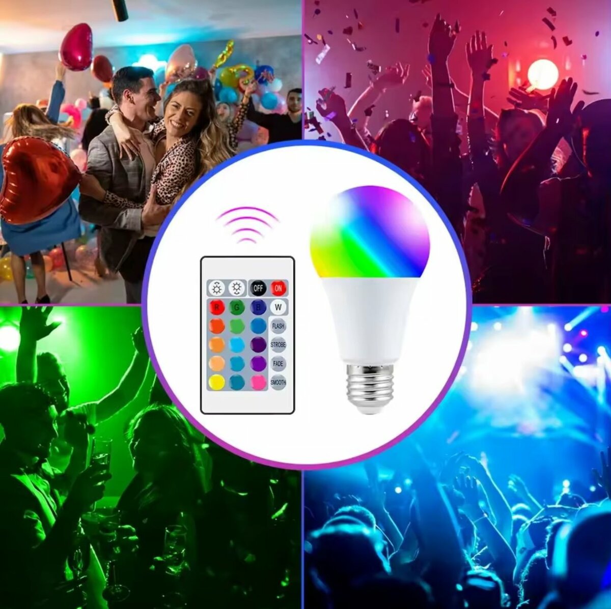 Ampoule LED RGB avec Télécommande