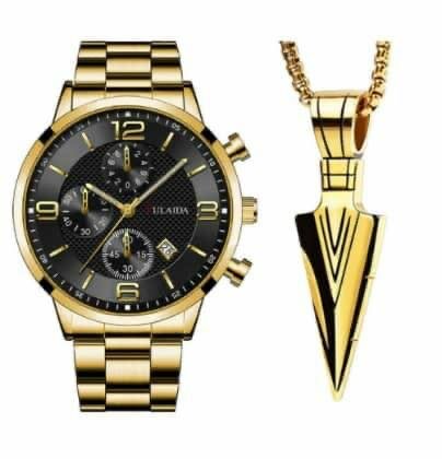 Golden Wrist Watch