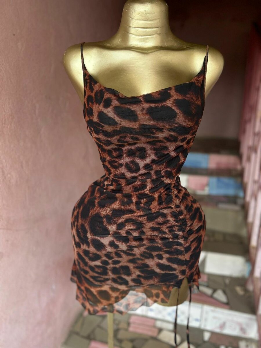 Robe imprimée léopard chic