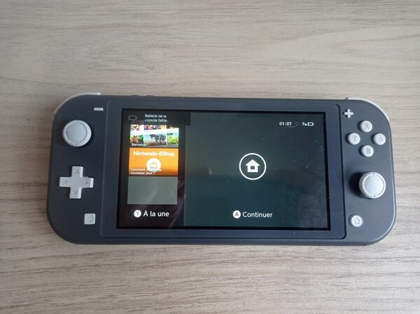 Nintendo switch Lite grise casi neuf