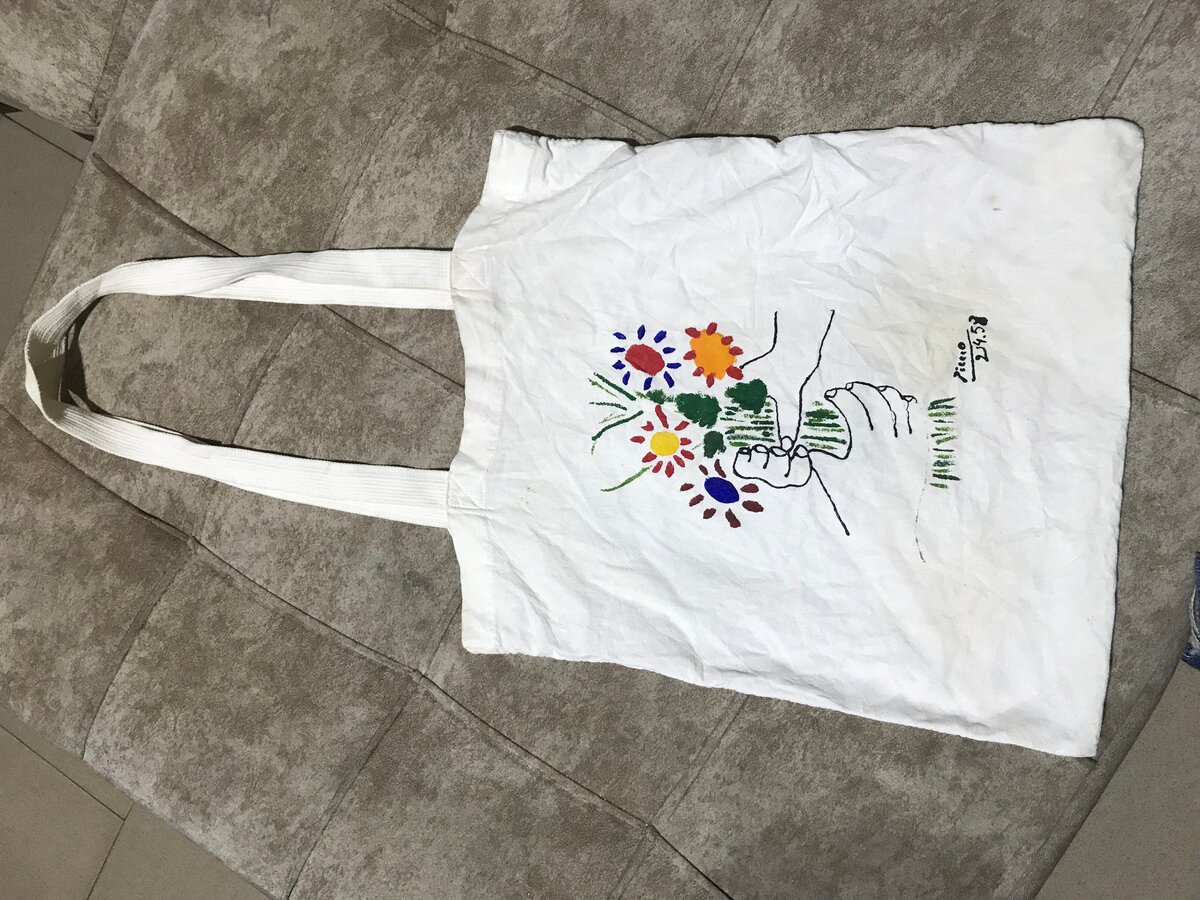 Sac en toile imprimé artistique