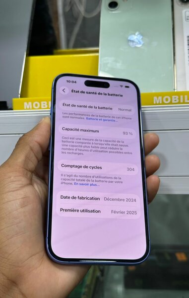 Smartphone Apple Bleu 2025