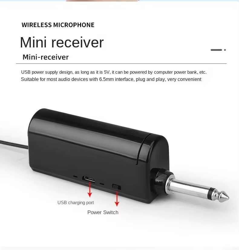 Wireless Microphone 1 Channels UHF Fixed Frequency Handheld