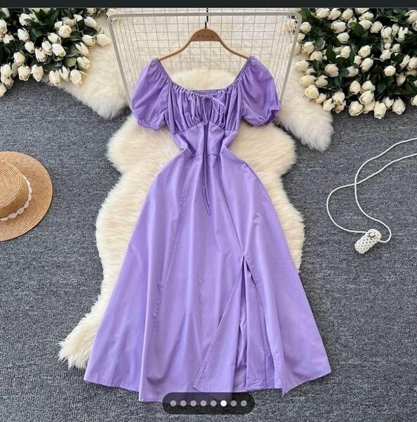 Plain Floral Dresses