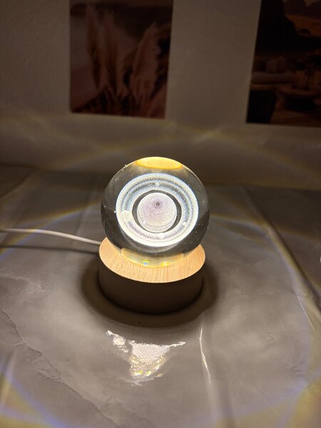 Lampe de cristal 3D LED