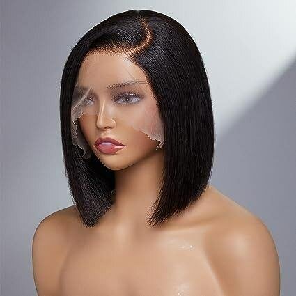 Perruque lace front bob élégante
