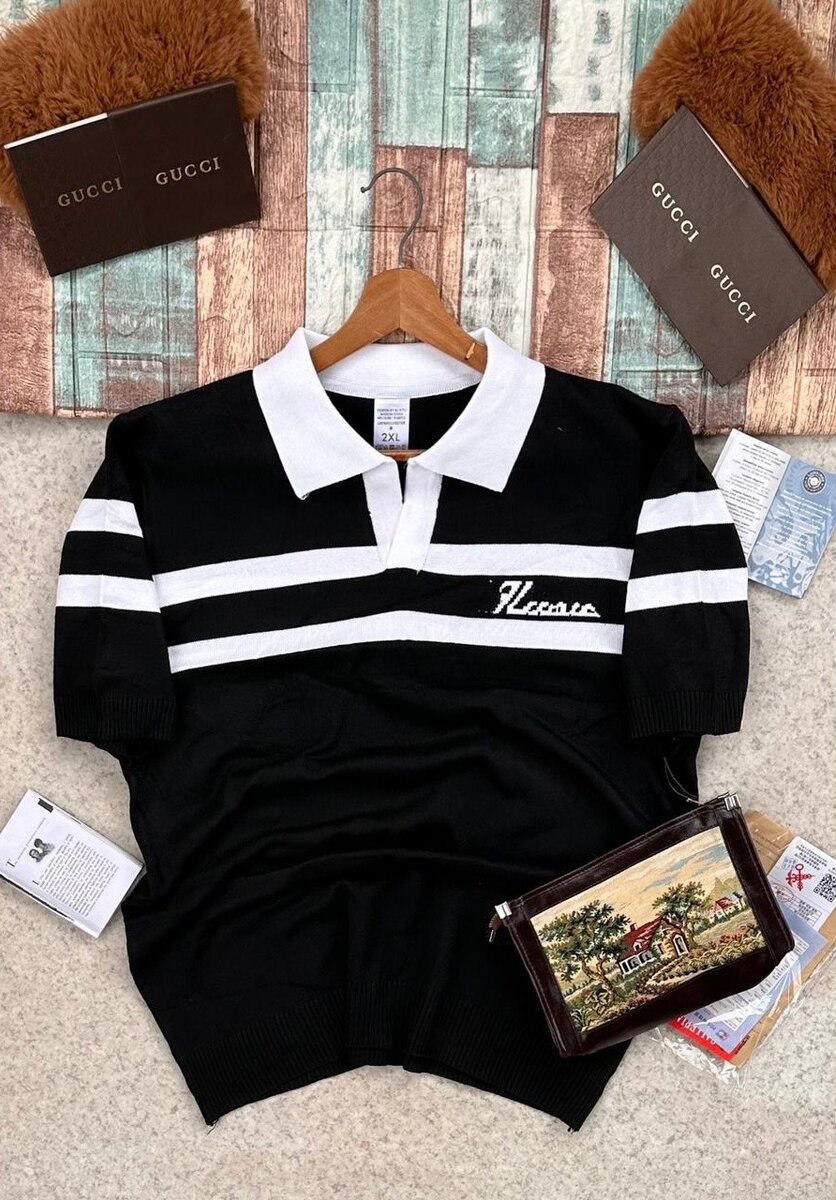 Polo Vintage à Rayures Homme
