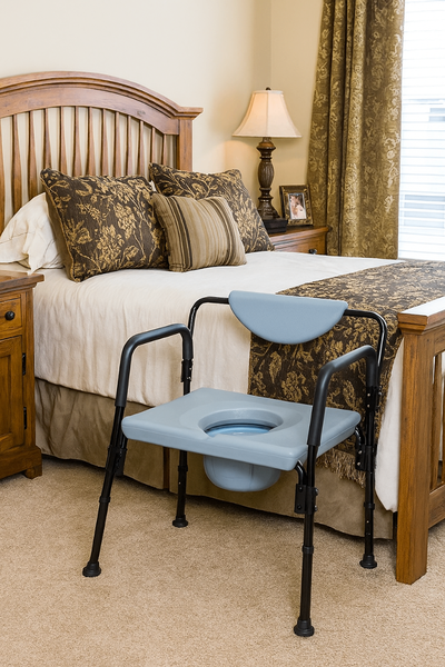 Chaise percée réglable large