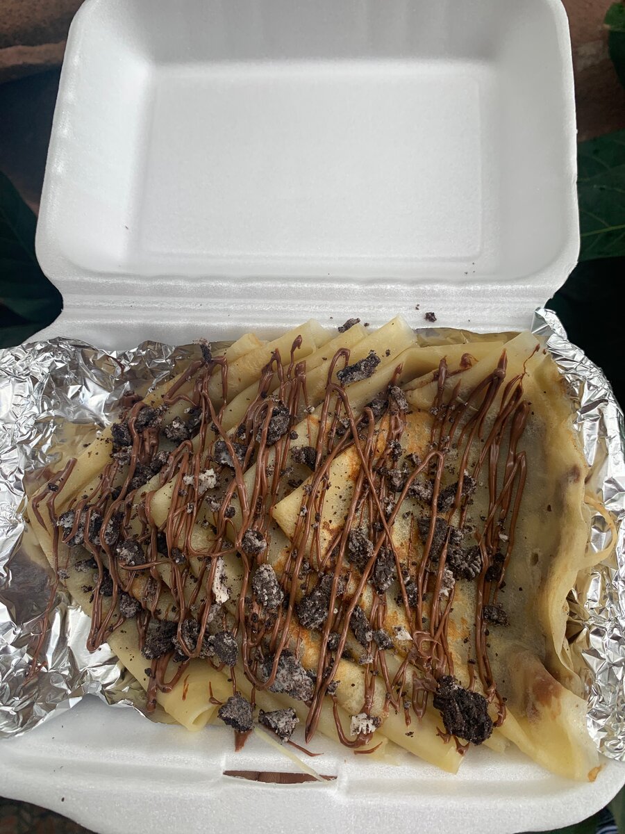 Crêpes nutella oreo