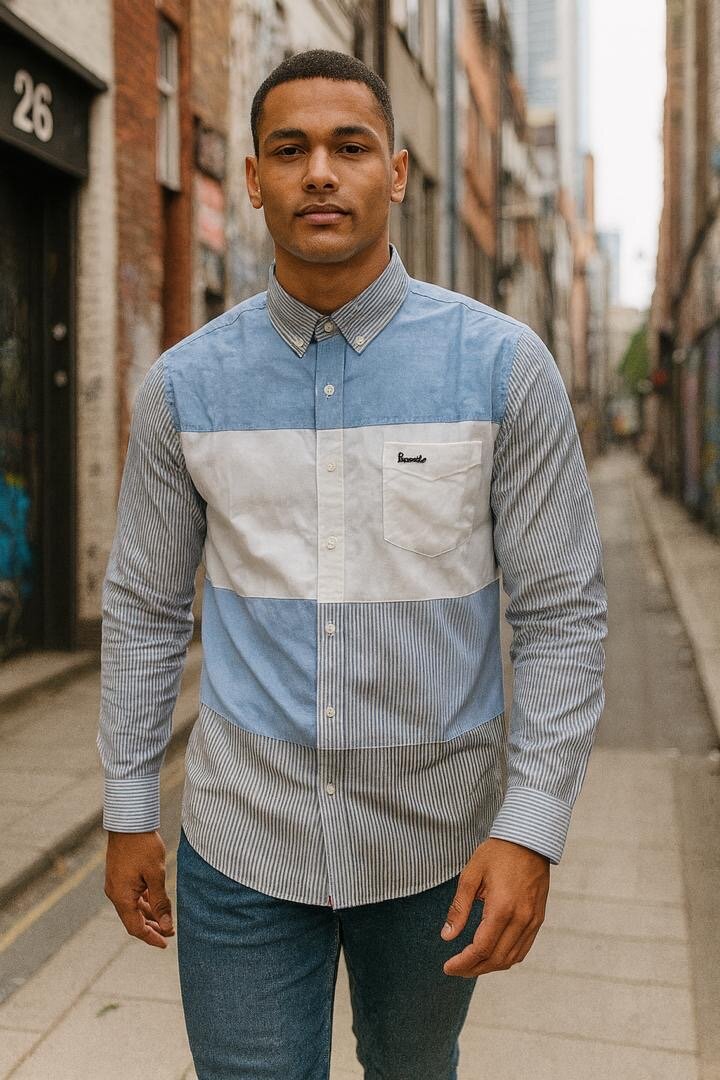 Chemise rayée homme