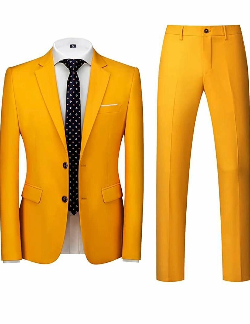 Ensemble VESTE 02 Piece-JAUNE