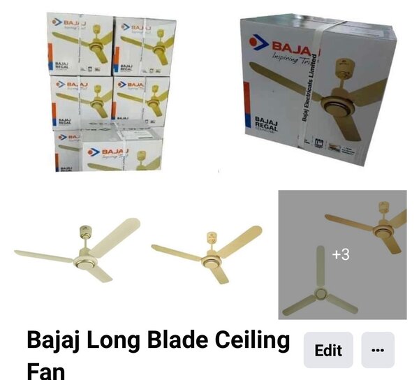Bajaj Long Blade Ceiling Fun 1400mm-ivory