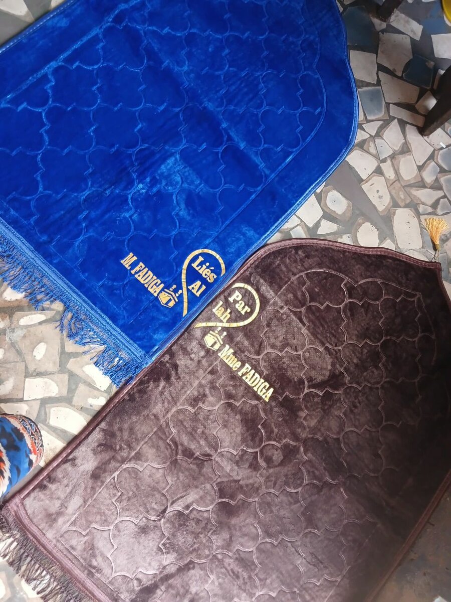 Tapis de prière personnalisés