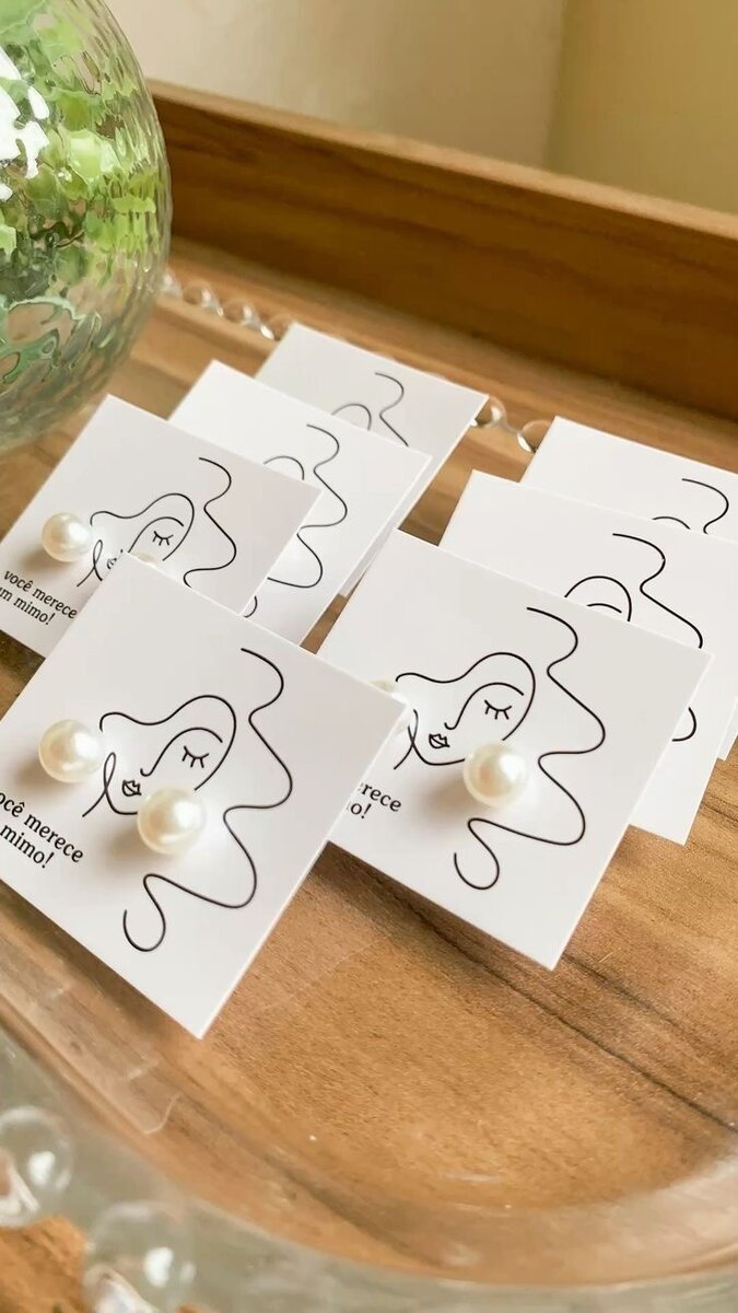 Boucles d'oreilles perles élégantes