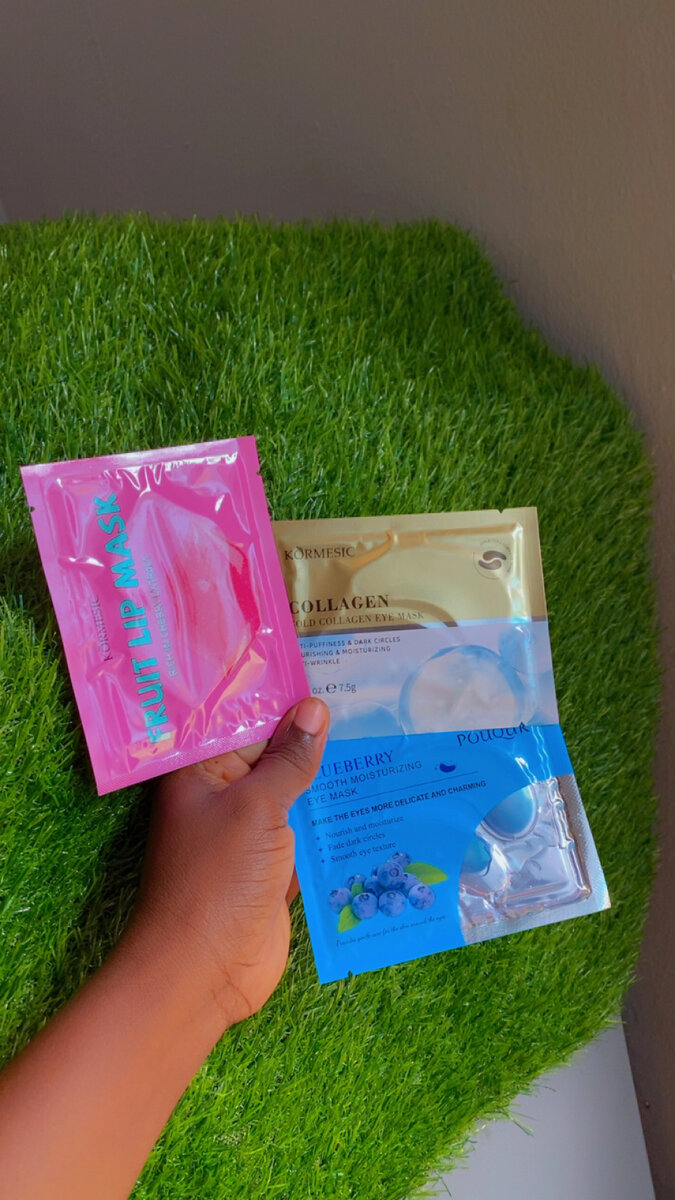 Masques hydratants pour lèvres et yeux