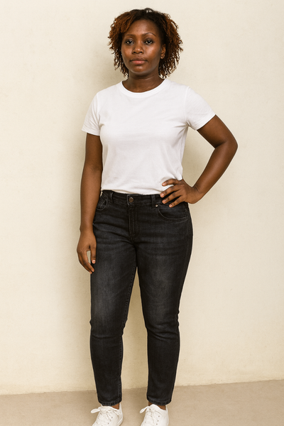 Jean skinny noir femme