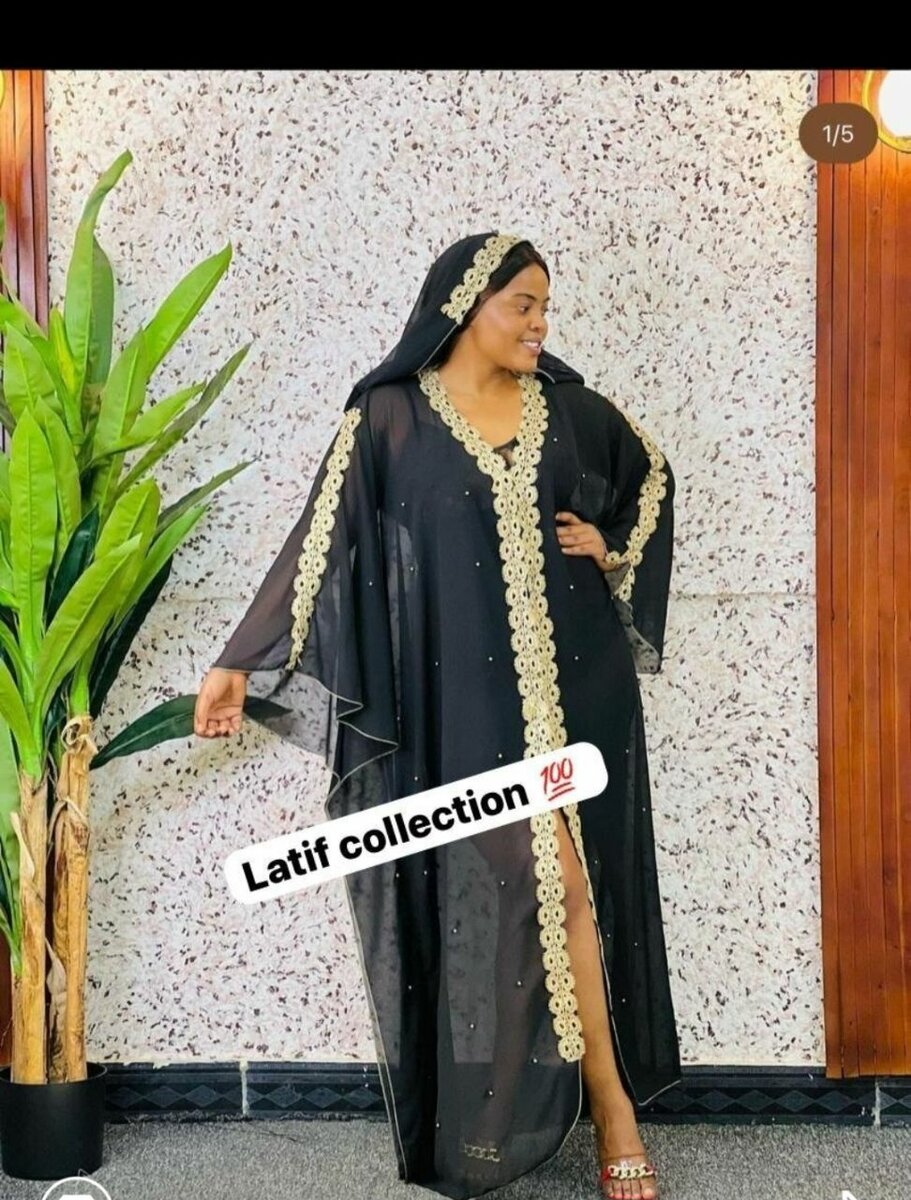 Robe Abaya Élégante Noire