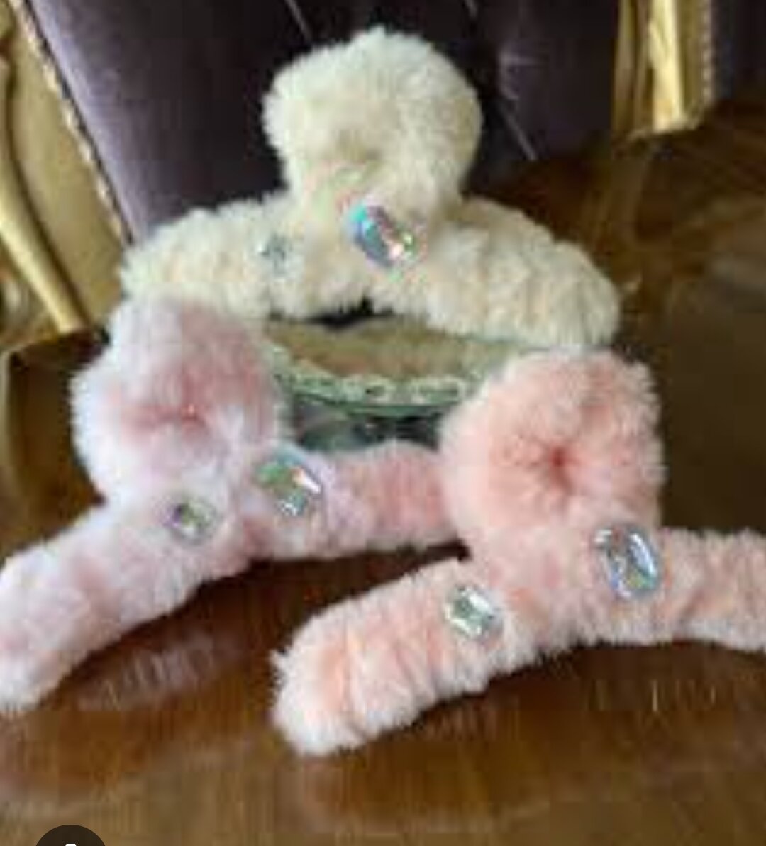 Pinces à cheveux peluche